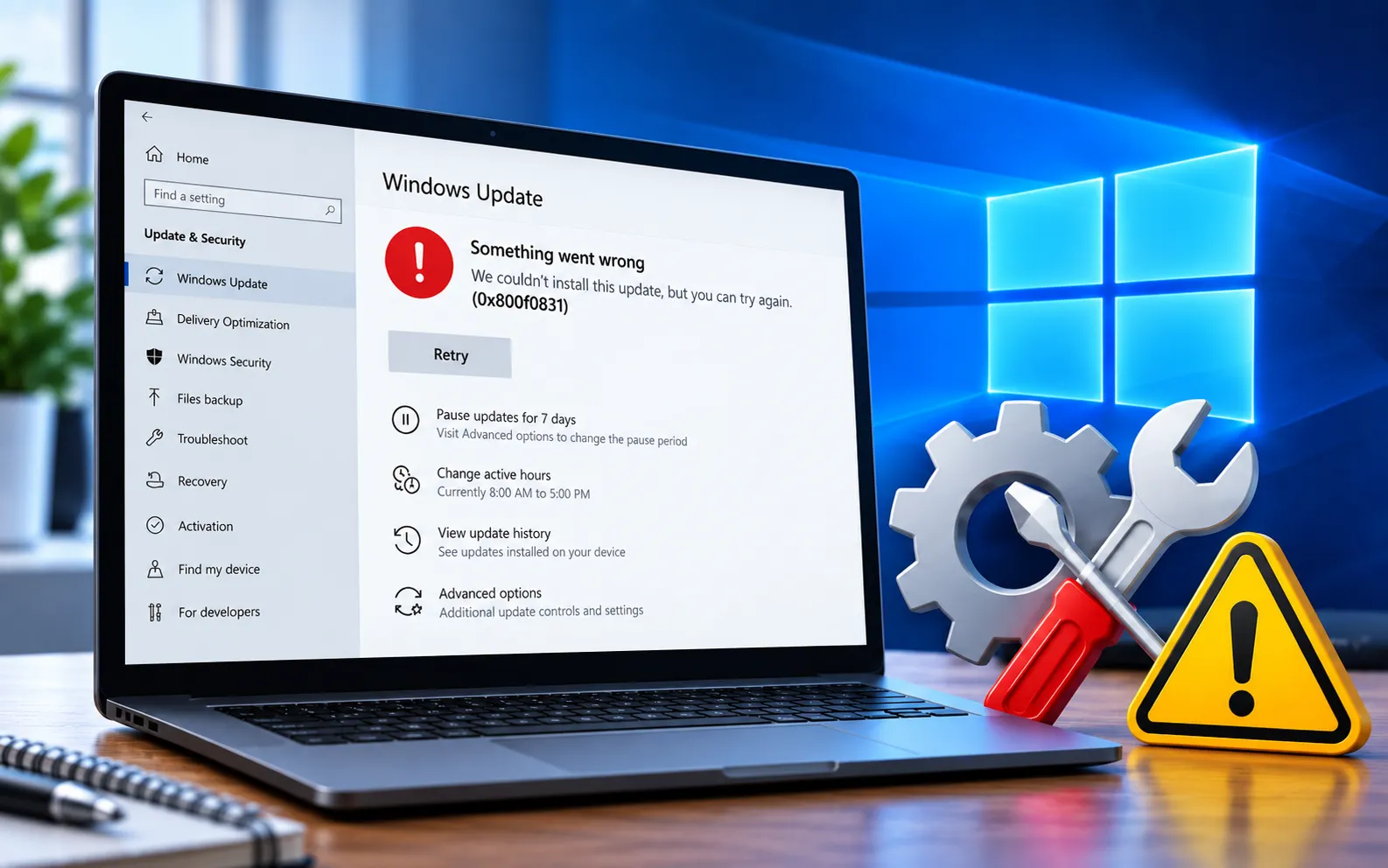 We're sorry but Outlook has run into an error fix